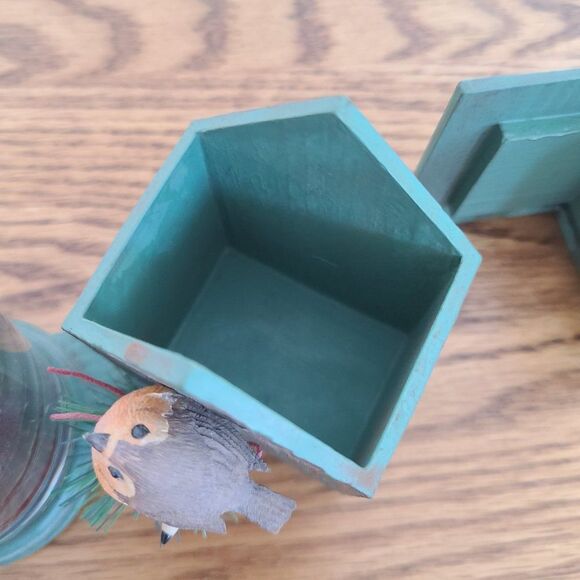 Hallmark Nature's Sketchbook Marjolein Bastin Resin Birdhouse Candle Holder - Picture 6 of 12